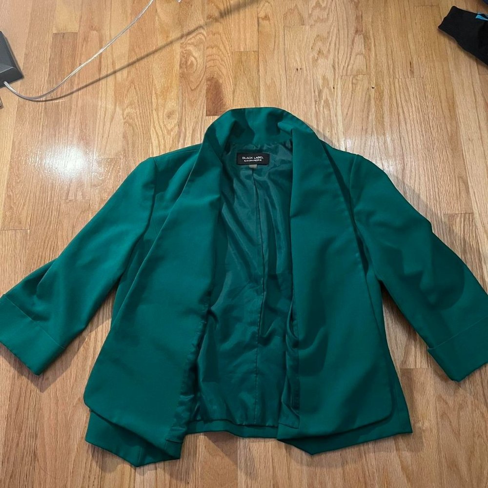 Green Blazer Top From Jc